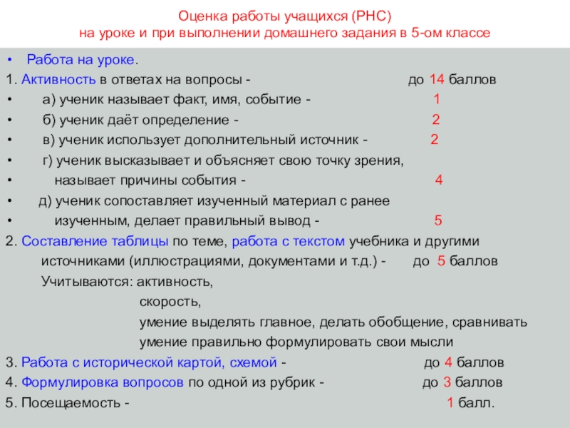 Может ли карта понятий выполненная группой учащихся оцениваться в баллах