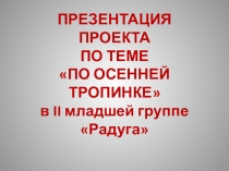 Презентация к проекту по экологии По осенней тропинке