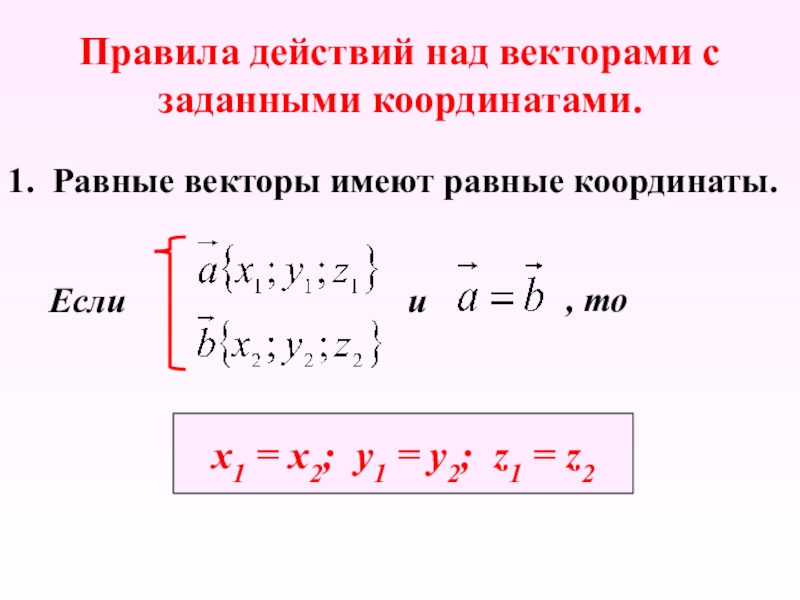 Векторы 11 класс