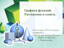 Презентация по математике на тему  Растяжения и сдвиги графиков функций 9 класс