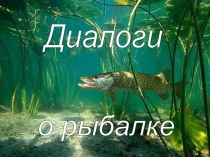 Презентация к проекту Диалоги о рыбалке