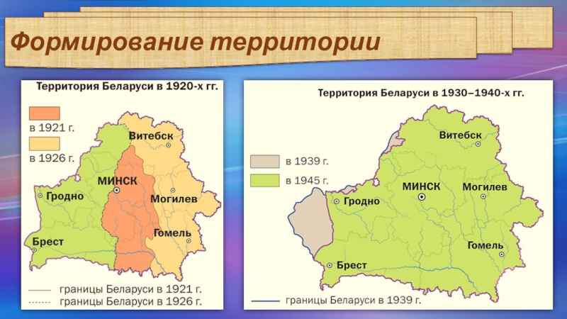 Карта беларуси стороны света