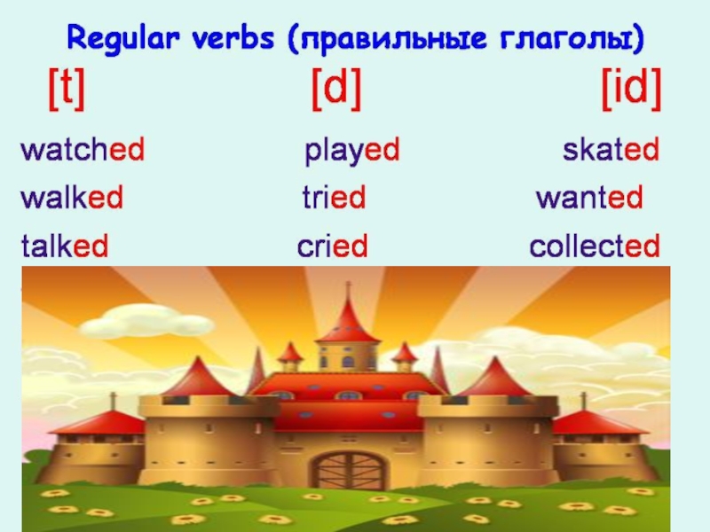 Правильные глаголы прошедшее время 4 класс. Watch verb.