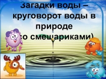 Презентация по экологии на тему Загадки воды