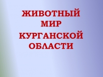 Презентация Животный мир Курганской области. подготовка к ВПР