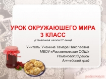 Презентация по окружающему миру 3 класс на тему Русская трапеза