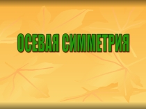 Презентация к уроку в 8 классе по теме  Осевая симметрия