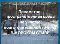 Презентация по предметно-пространственной среде в ДОУ