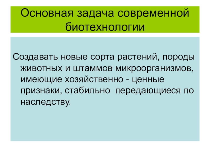 Перспективы биотехнологии презентация