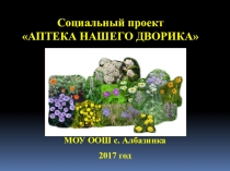 Социальный проект АПТЕКА НАШЕГО ДВОРИКА