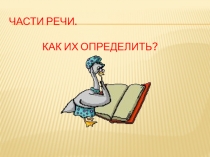Презентация по русскому языку на тему Как определить часть речи (3 класс)