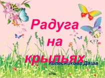 Презентация. Исследовательская работа по теме Радуга на крыльях