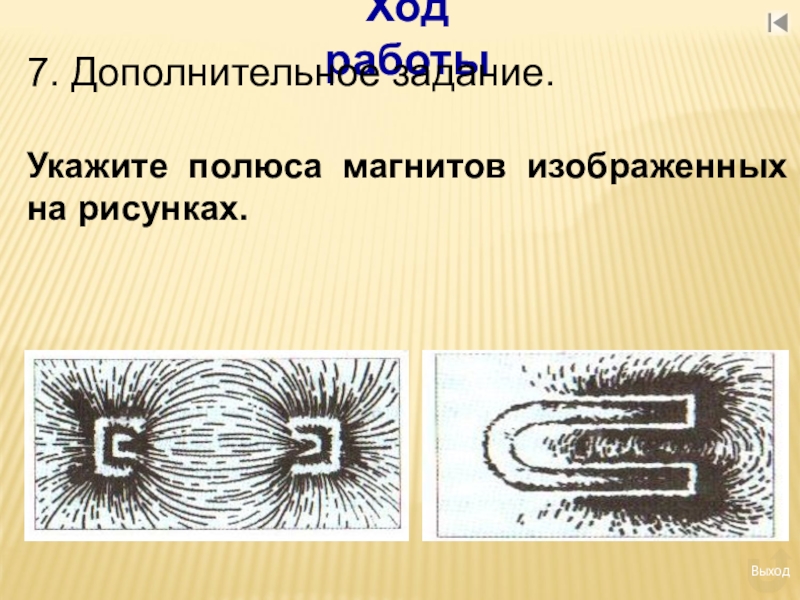 На рисунках изображены картины магнитных полей между полюсами магнитов определите их правые полюсы