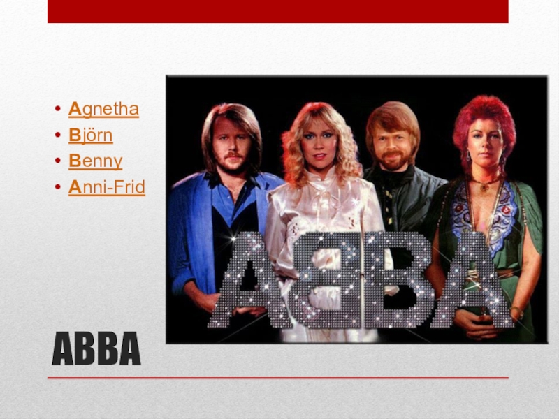 Группа abba презентация