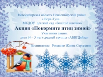Презентация: Акция Покормите птиц зимой