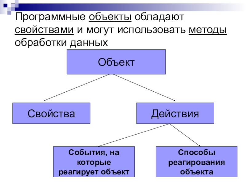 Программные объекты. Чем обладает объект. Какими свойствами обладает объект?. Программный объект обладающий.