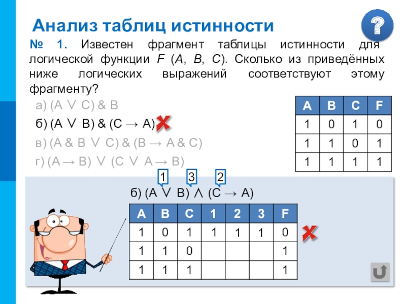 Известен фрагмент таблицы