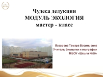 Мастер- класс Чудеса дедукции