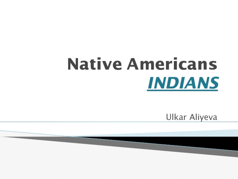 Presentation on  Native American