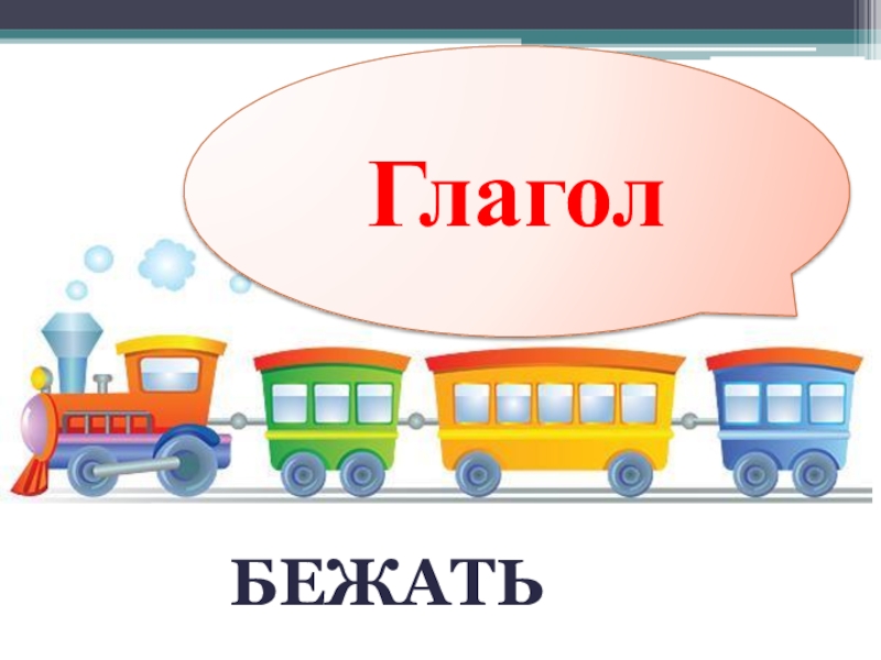 Презентация по русскому языку на тему Части речи (3 класс) Глаголбежать Глаголбежать