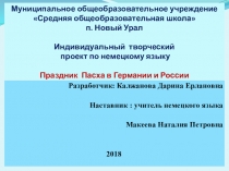 Презентация Пасха в России и Германии.