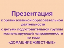 Презентация по развитию речи в детском саду на тему: Домашние животные