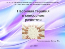 Презентация Песочная терапия в сенсорном развитии детей с ОВЗ