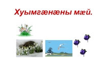 Презентация по родному языку Тагъд ралаудзан сард