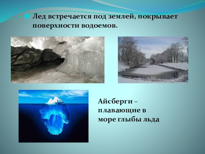 Лед определение. Доклад о льде. Особенности льда. Лед под землей. Характеристика льда.