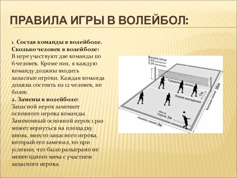 Проект по волейболу 11 класс