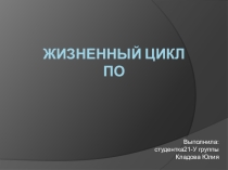 Презентация к уроку информатики на тему Жизненный цикл ПО