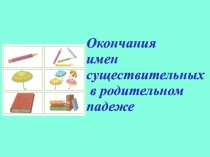 Презентация Окончания существительных множественного числа в родительном падеже