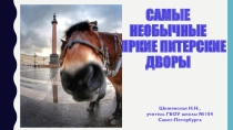 Презентация по краеведению Самые необычные и яркие питерские дворы