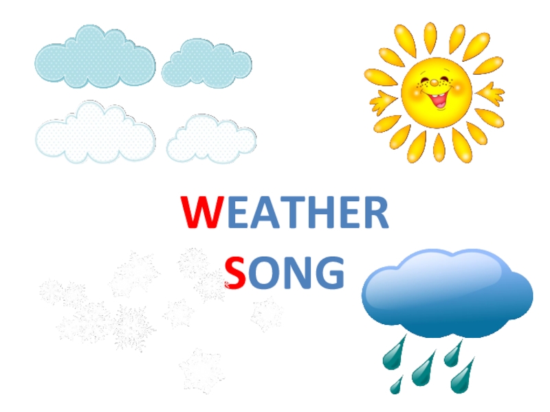 Презентация Презентация для фонетической зарядки Weather song