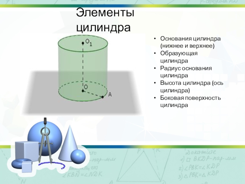 Образующая основания цилиндра