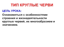 Презентация по биологии на тему Круглые черви (7 класс)