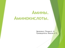 Амины, Аминокислоты