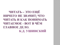 Смысловое чтение на уроках литературы