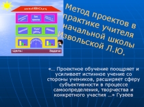 Презентация  Метод проектов в практике учителя начальной школы