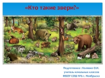 Презентация по окружающему миру на тему Кто такие звери? (1 класс)