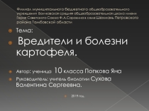 Болезни картофеля