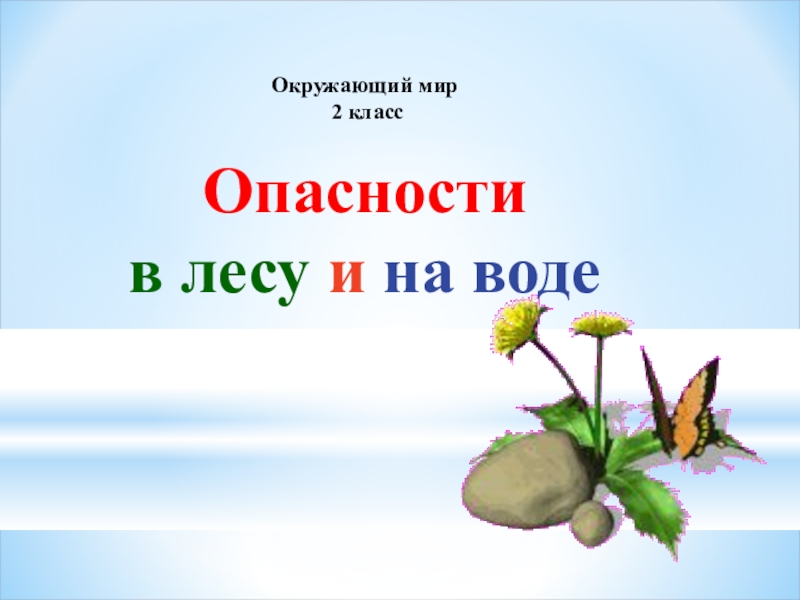 И на воде и в лесу презентация 2 класс окружающий мир