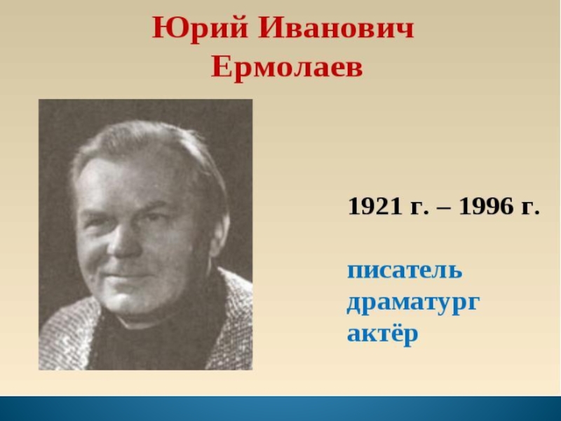 Ю Ермолаев проговорился. Ю Ермолаев проговорился презентация. Ю Ермолаев портрет.