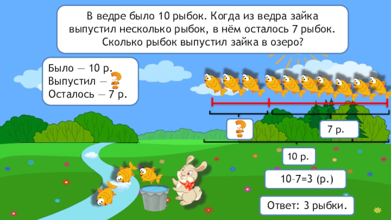 Презентация по математике 1 класс тема задача