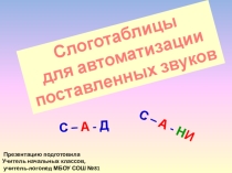 Презентация в помощь логопеду Автоматизация звуков в словах