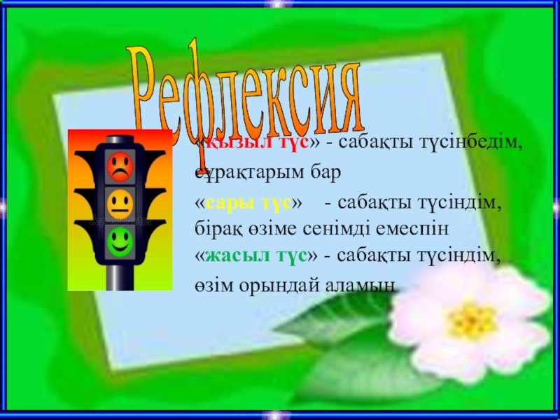Аралас сандарды көбейту (6 сынып) Рефлексия Рефлексия