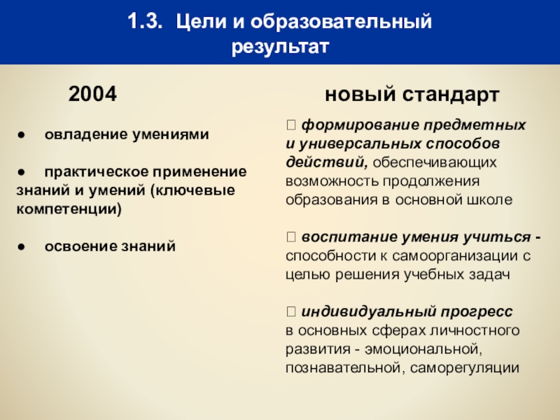 Стандарт отличия. Умение обеспечить результат. На что нации стандарт о а формирования знаний умений и навыков.