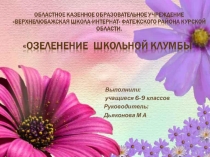ПРОЕКТ Озеленение школьного цветника