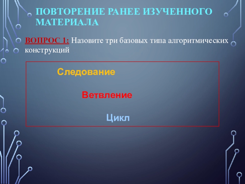 Программирование циклических алгоритмов 8 класс презентация