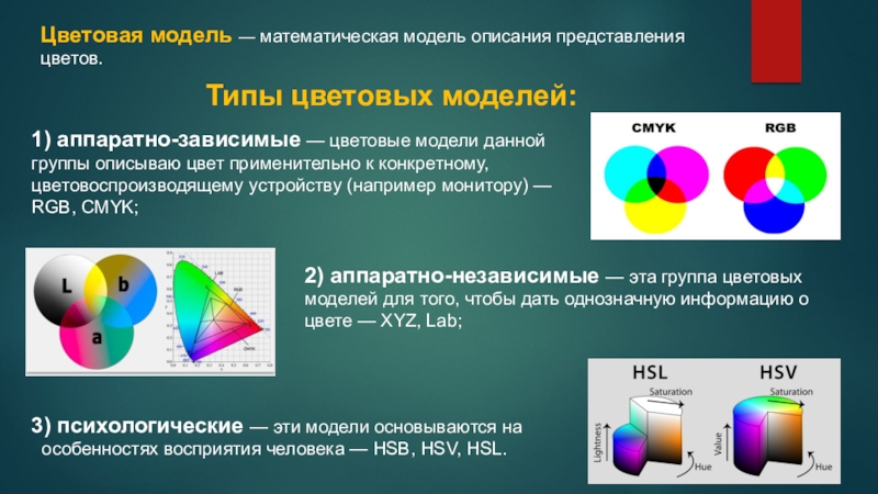 Цветовая модель название. Основные цветовые модели. HSB цветовая модель. HSB цветовая модель цвет определяется. Аппаратно-зависимые цветовые модели.